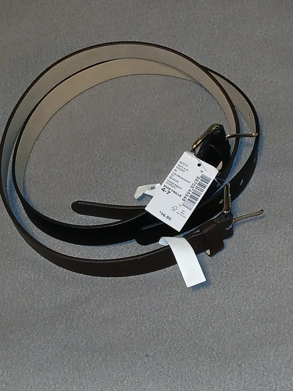 The Children's Place Girls' Brown and Black Skinny Belt Duo